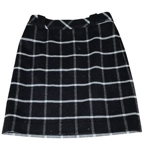 Talbots Black A-Line Knee-Length Skirt
